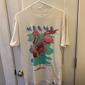 Graphic Miami Style T-Shirt - White